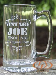 Engraved 26.5 oz. Beer Mug